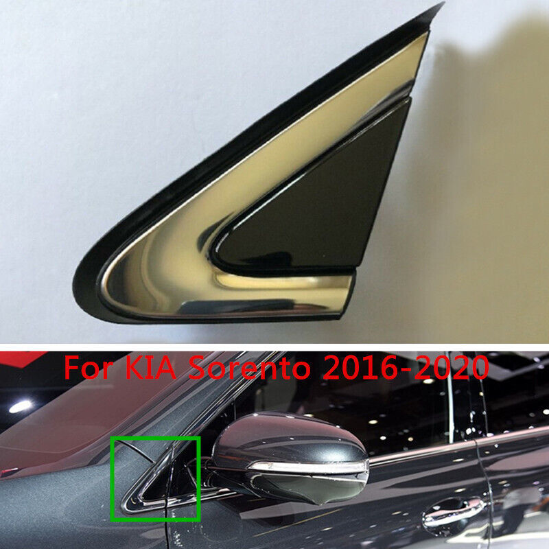Exterior Left Side Window Molding Triangle Trim Cover for KIA Sorento 2016-2020