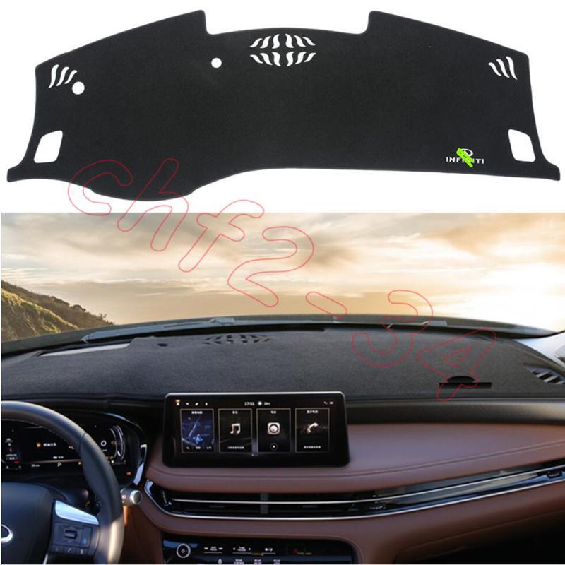 Fit for INFINITI QX60 black Car Inner Dash Mat DashMat Sun Cover Pad 2022-2023