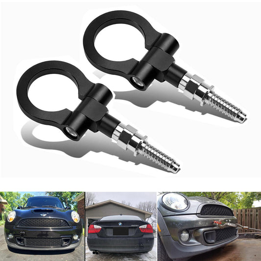 2x Black Front Rear Bumper Tow Hook for BMW 325 335I 330 M3 M5 E60 for Mini Copper