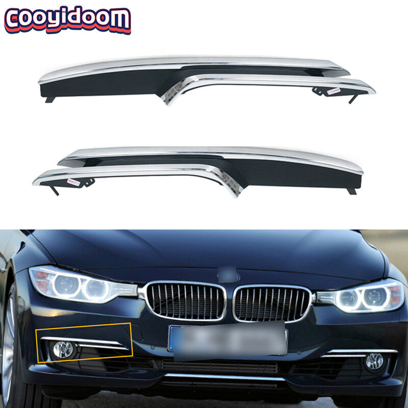 Fog Light cover Trim Molding chrome grille for BMW 3 SERIES 328i 335i 2011-2015
