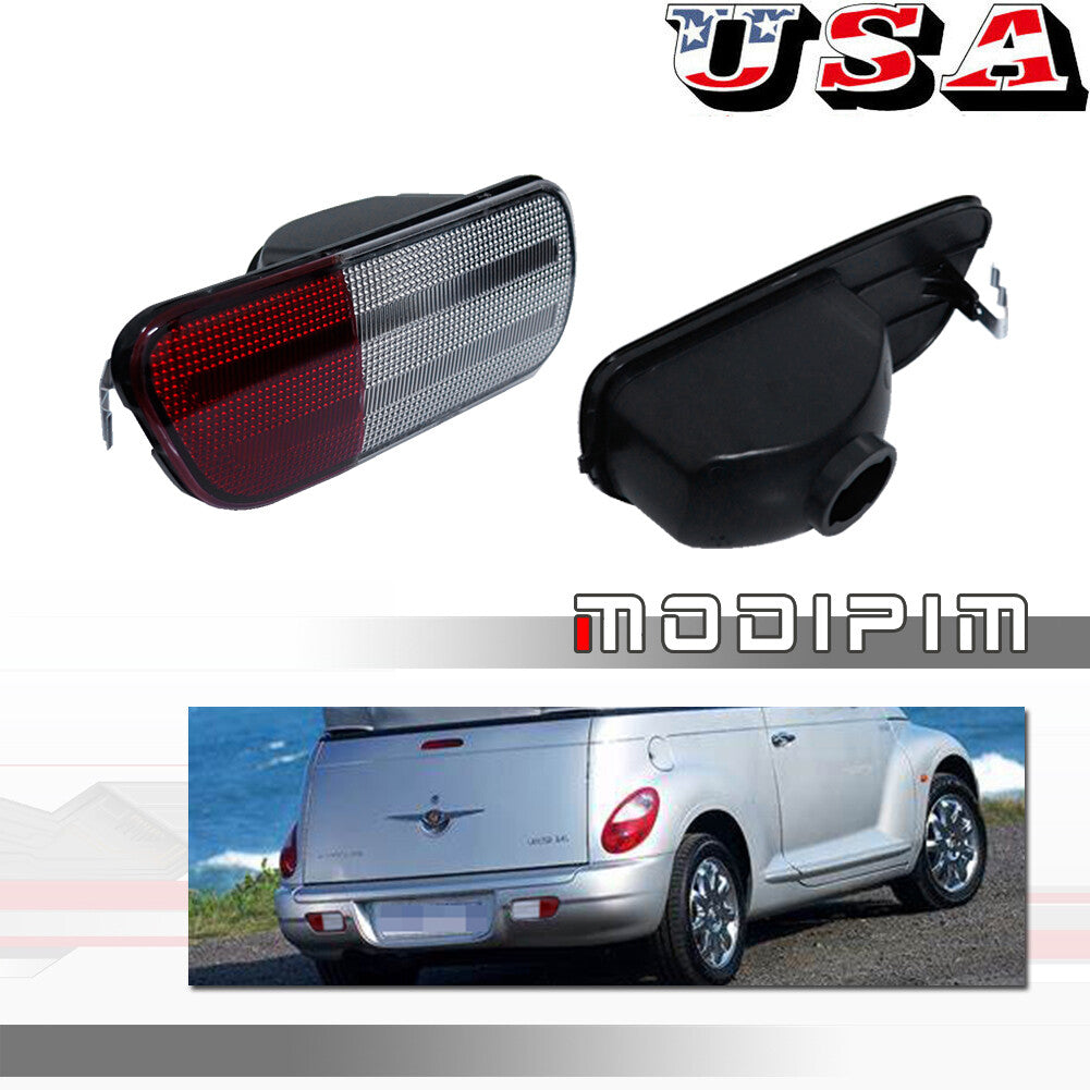 L+R Clear Lens Reear Spare/Reverse Light Housing for 06-10 for Chrysler PT Cruiser