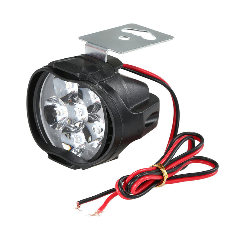 2Pcs Motorbike LED Light Spotlight Headlight 10W 6000K Fog Spot Lamp Strobe Lamp
