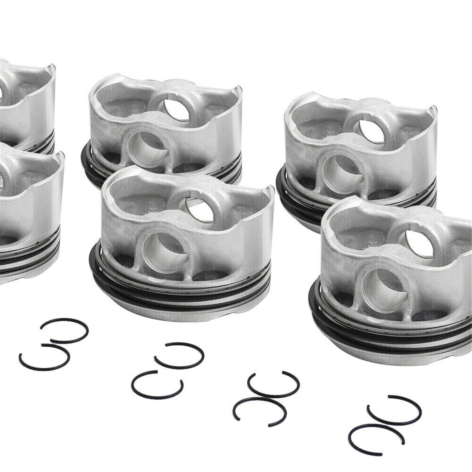 8 Pistons  Rings Set for BMW M760i 550i 750i X5 F01 F02 F03 E71 E70 N63 4.4L V8