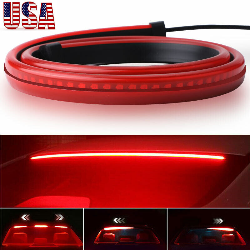 35 Car High Mount Third High Brake LED Light Strip Turn Signal Rear Tail Lamp