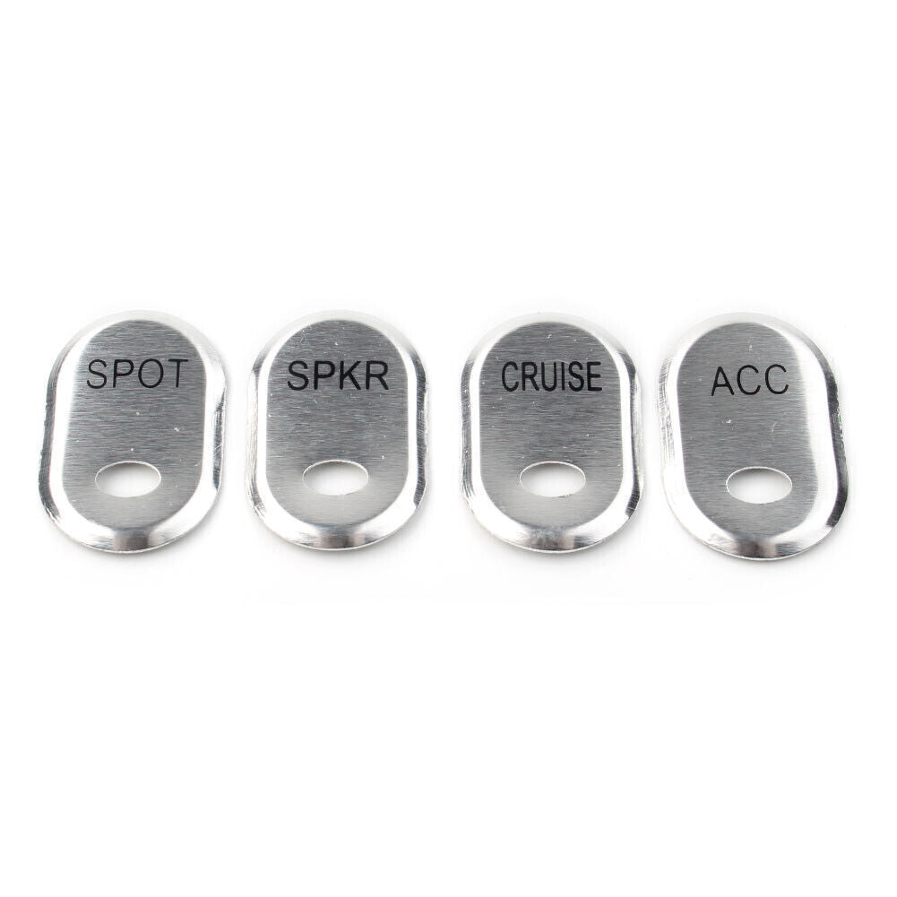 Chrome Brushed Panel Switch Covers Fit for Harley Touring Electra Glide Road Glide