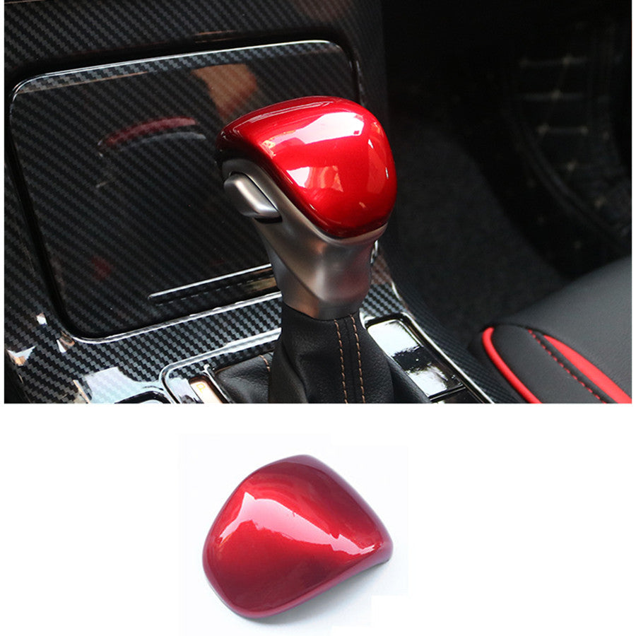Red Interior Gear Shift Knob Cover Head Trim Deco for Kia Seltos Forte 2020-2023