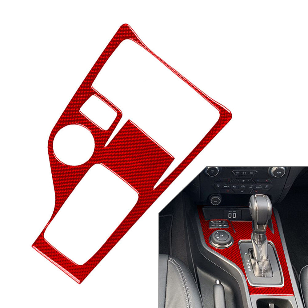 Carbon Fiber Gear Shift Panel Cover Trim for Ford Ranger Sport 2020-2022 2021