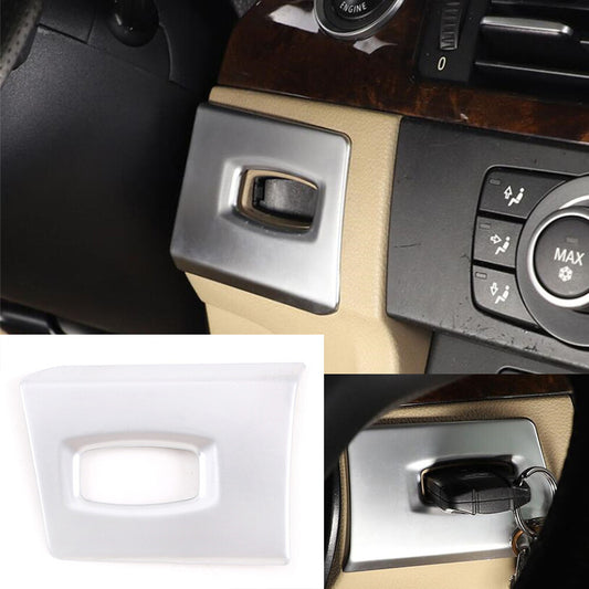 Silver ABS Key Hole Ignition Switch Cover for BMW 3 Series E90 E92 E93 2005-2012