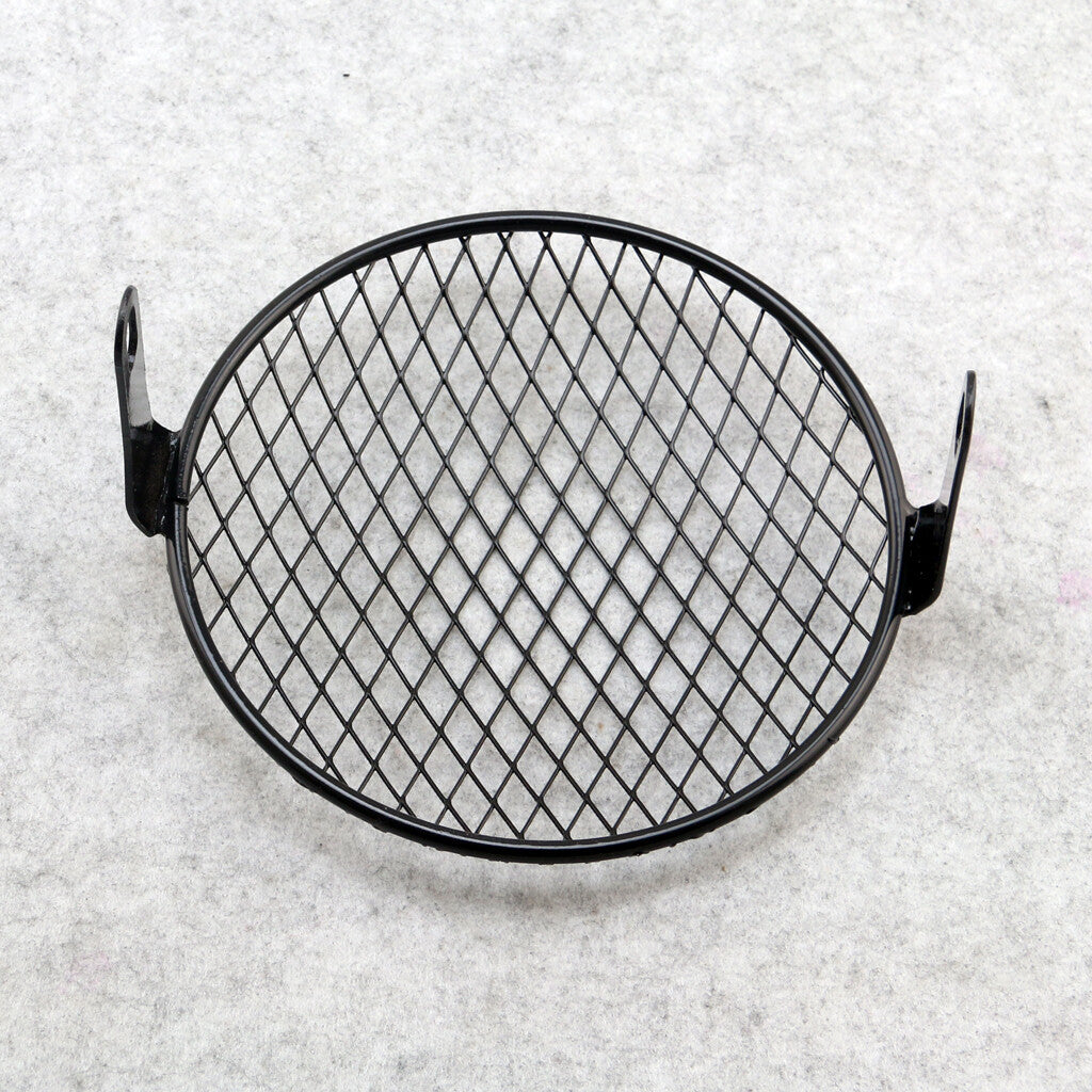 Motorcycle Retro Grill Diamond Side Mount Headlight Cover GN125 CG125 Cafe Racer