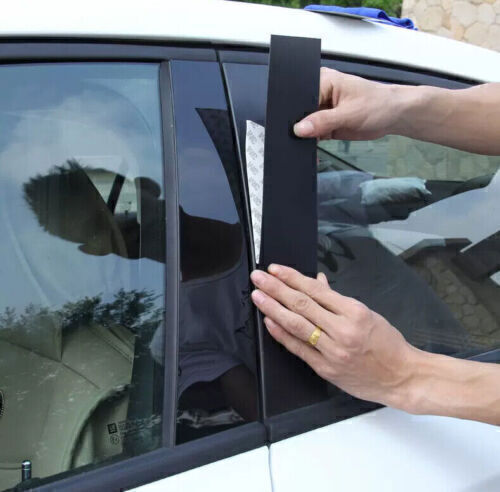 Piano Black Pillar Posts Door Window Molding Strip Trim for Cadillac XT5 20-2024