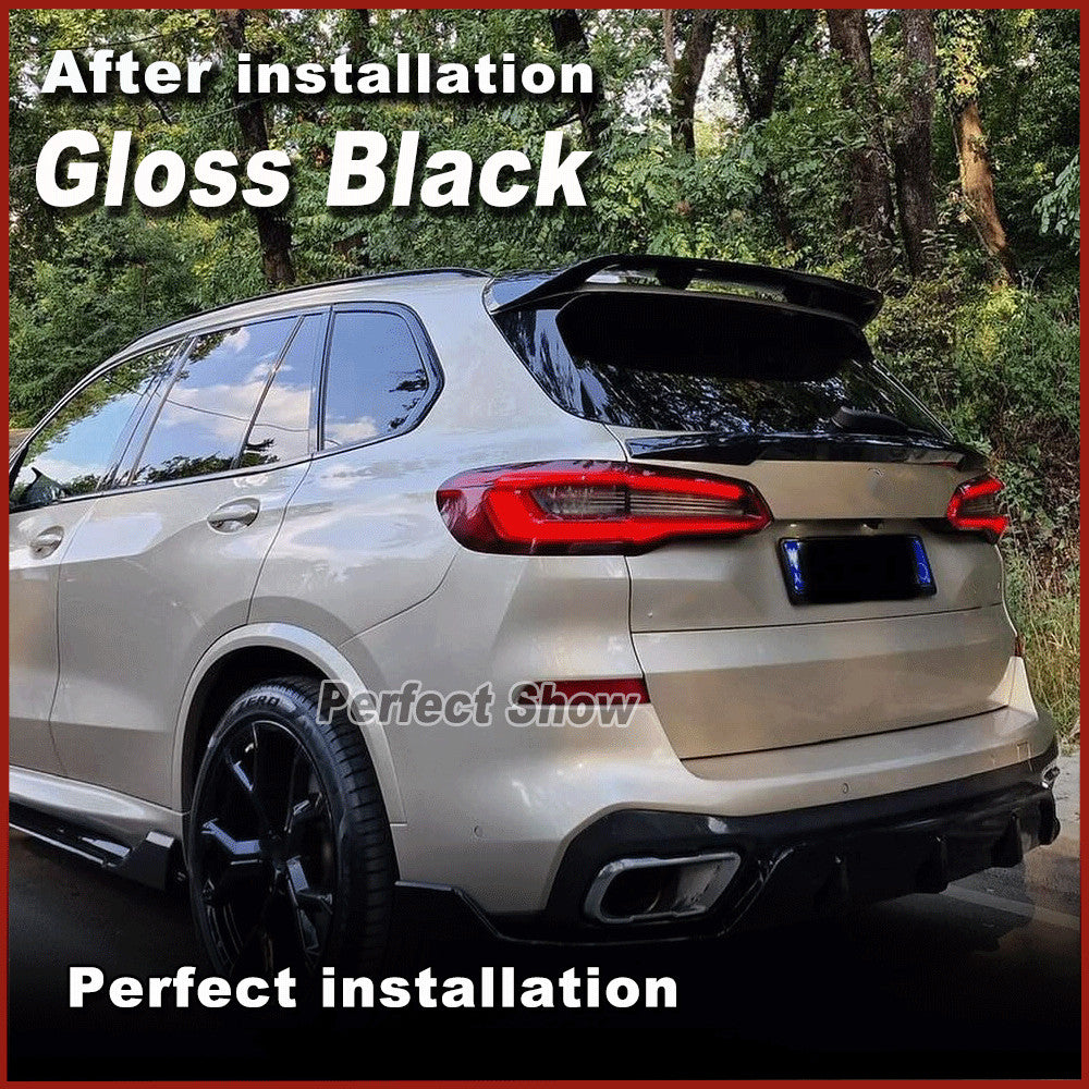 Fit for BMW X5 G05 2019UP Rear Middle Spoiler Sport Window Wing Glossy Black