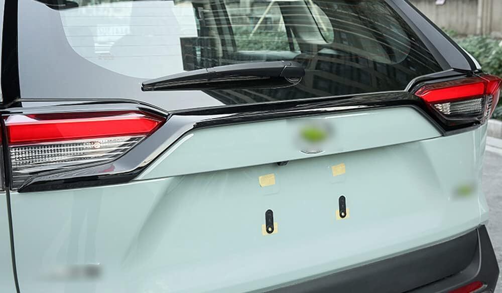 Glossy Black Rear Trunk Lid Molding Trim Tailgate Cover Trim For RAV4 2019-2023
