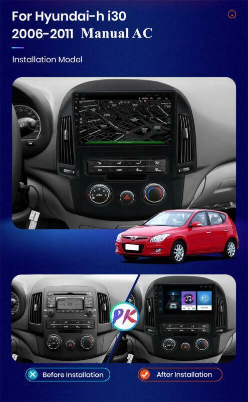 for Hyundai I30 Manual AC 2006-2011 Stereo Radio GPS NAVI 9in Android 10.1 16GB