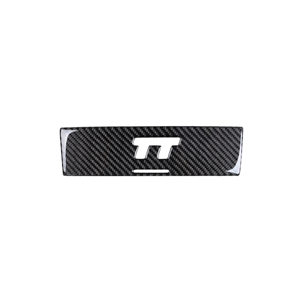 Carbon Fiber Central Control CD Panel Trim Sticker for Audi TT 8N 2001-2006