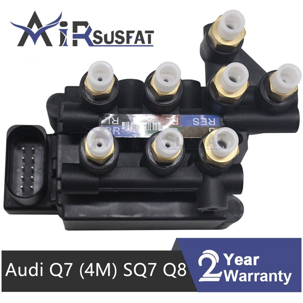 for Audi Q7 (4M) SQ7 Q8 2016-2021 Air Suspension Solenoid Valve Block 4M0616013A