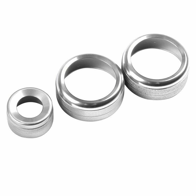 Silver Aluminum Alloy Console Volume Switch Ring for BMW 3 4 Series GT 2013-2019