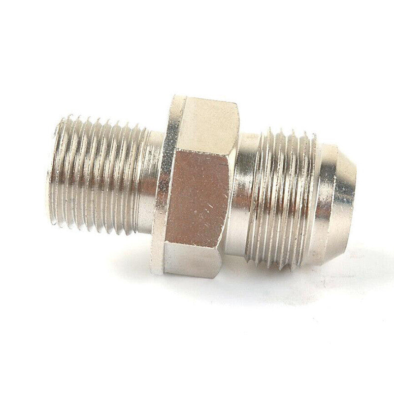 Automotive turbocharger oil pan adapter return drain plug 10 AN to M18x1.5 mm non-welded