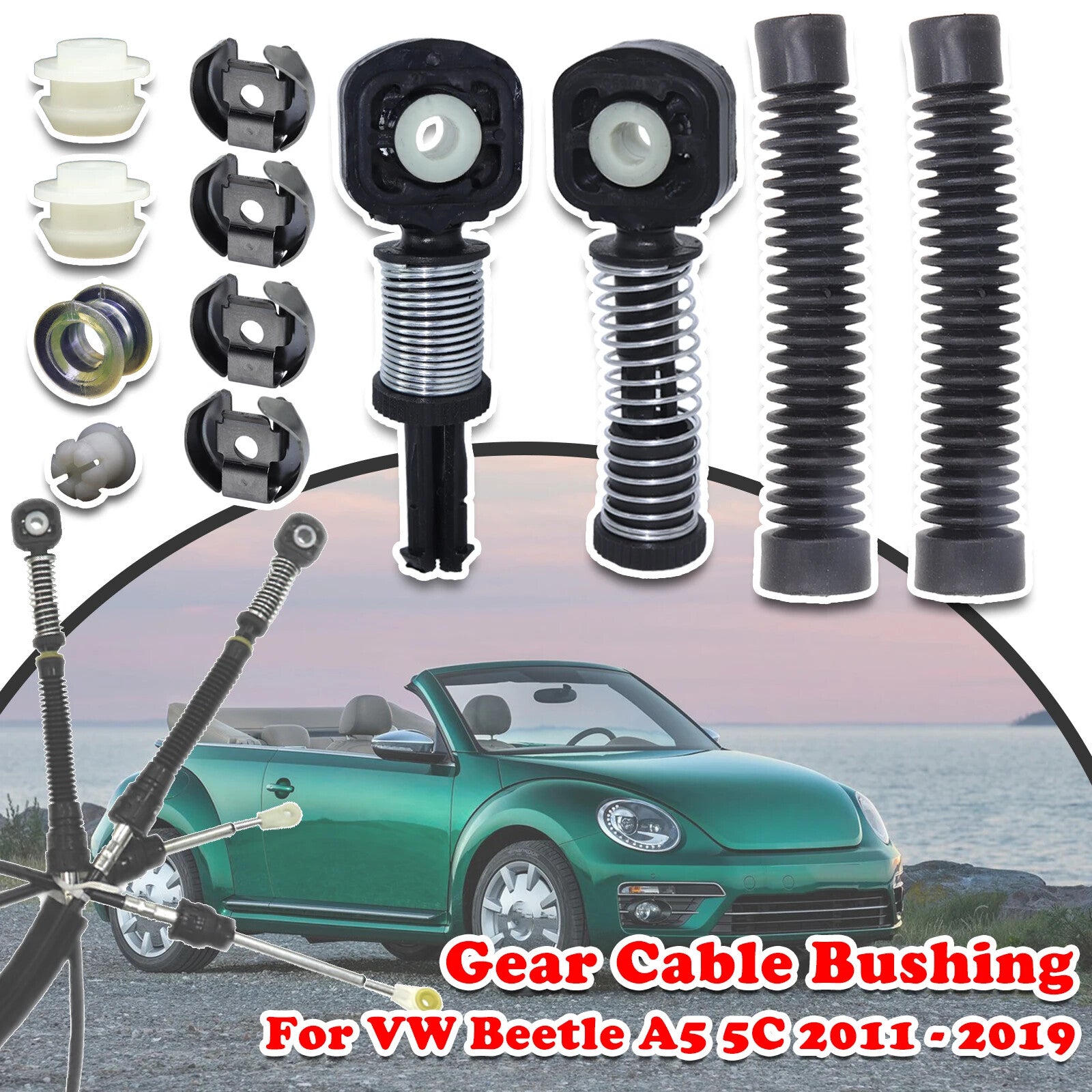 Gearbox Cable Linkage Control Repair Kit for VW Beetle A5 5C Shift Lever Bushing