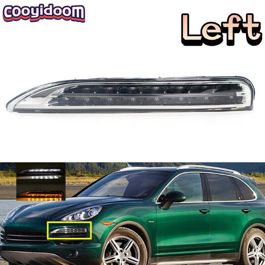 For 2011 for Porsche for Cayenne Front Bumper Daytime Running Light DRL LED Fog Lamp LH