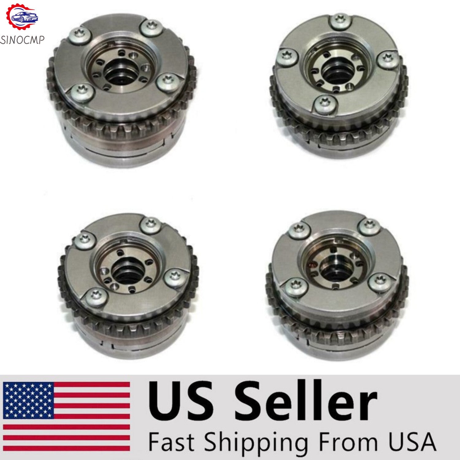 4Pcs Camshaft Adjuster Intake Exhaust 2760502047 2760503900 for Mercedes W222 US