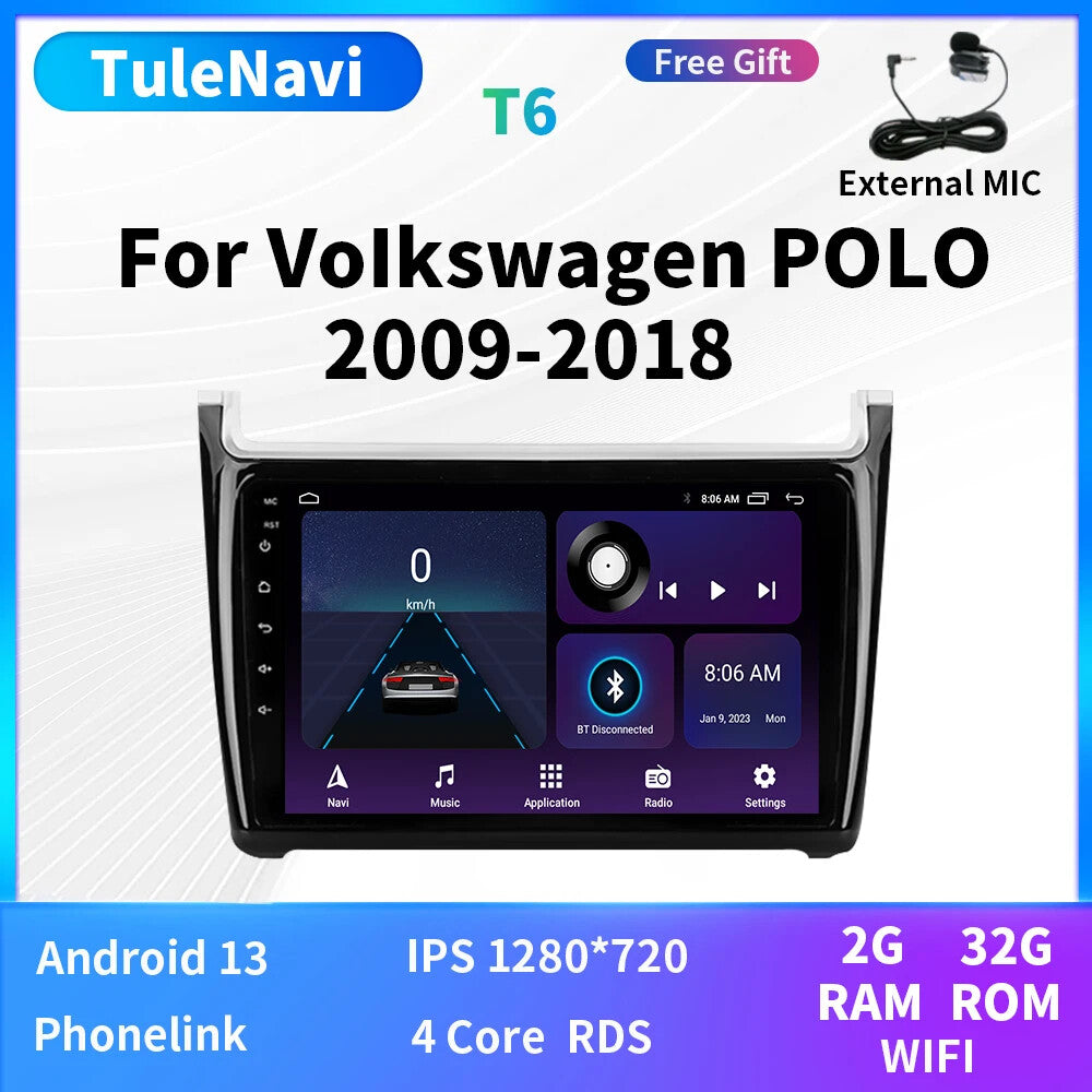 CarPlay for VW for Volkswagen POLO Android Auto Radio Car Autoradio GPS Head Unit 4G