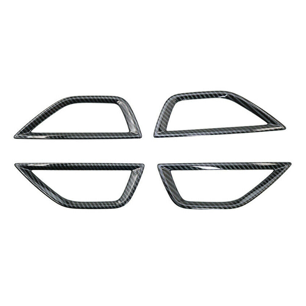 Car Carbon fiber Interior Door Handle Bowl Cover Fits for Subaru Forester SK 2019 20