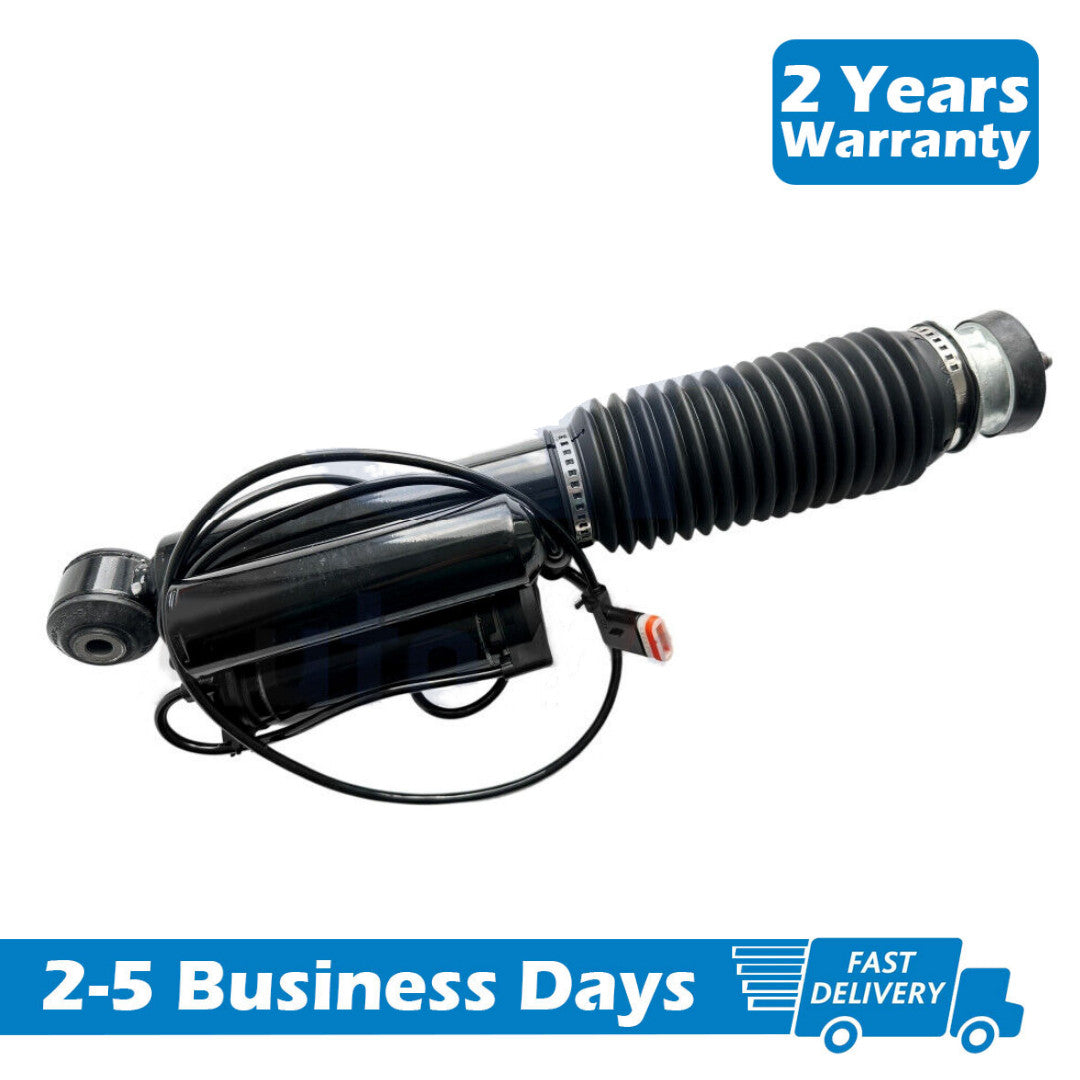 The rear left shock absorber strut is suitable for Mercedes S211, E320, E350, E500, E55, E63, and AMG models from 2004 to 2009.