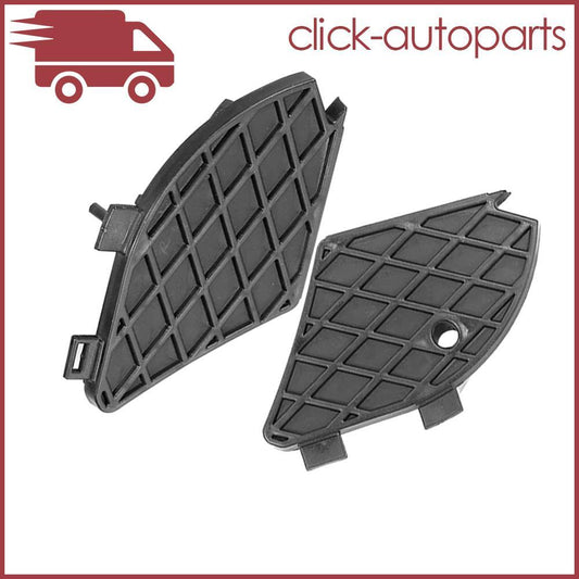 Pair Front Bumper Fog Light Grill Cover For 2000-2003 W210 E320 E430 E55 AMG