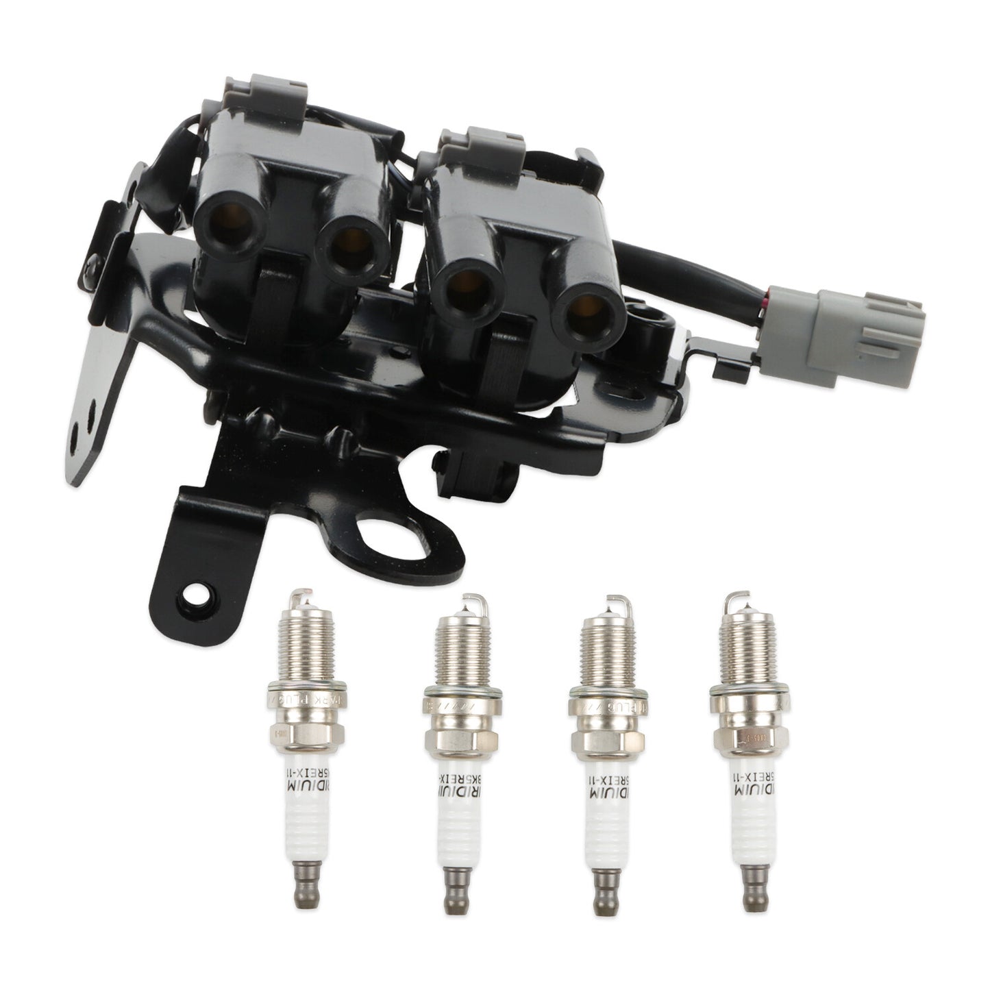 UF419 Ignition Coil + Spark Plug for Hyundai for Elantra for Kia Soul 2003-2012 2.0L