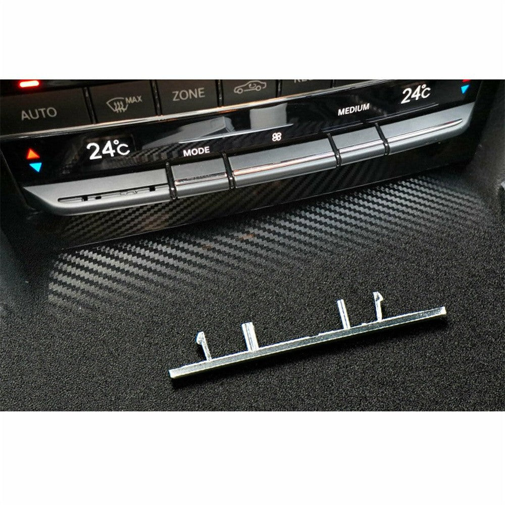 Car Left Center A/C TEMP Switch Button Trim Strip Matte for Mercedes W212 08-14