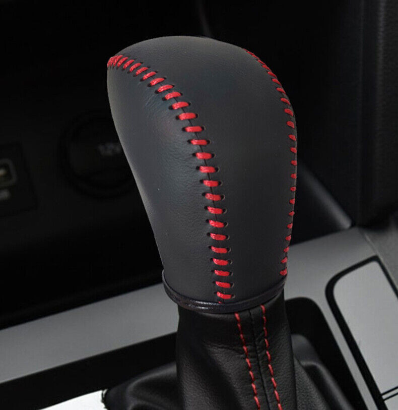 for Hyundai Sonata 2015-2019 Inner Hand Sewn Leather Gear Shift Knob Cover Trim