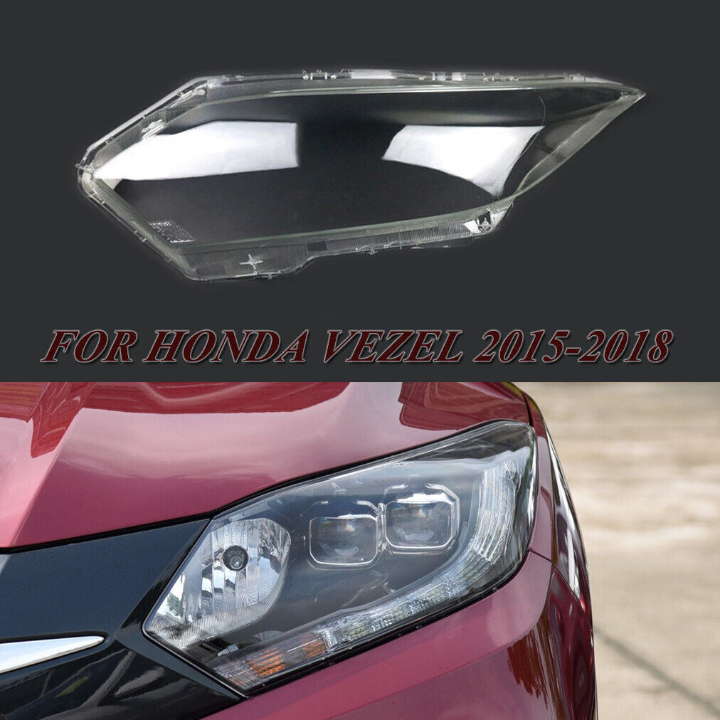 Suitable for Honda Vezel 2015 - 2018 Left Transparent Headlight Protector Lens Housing 1X