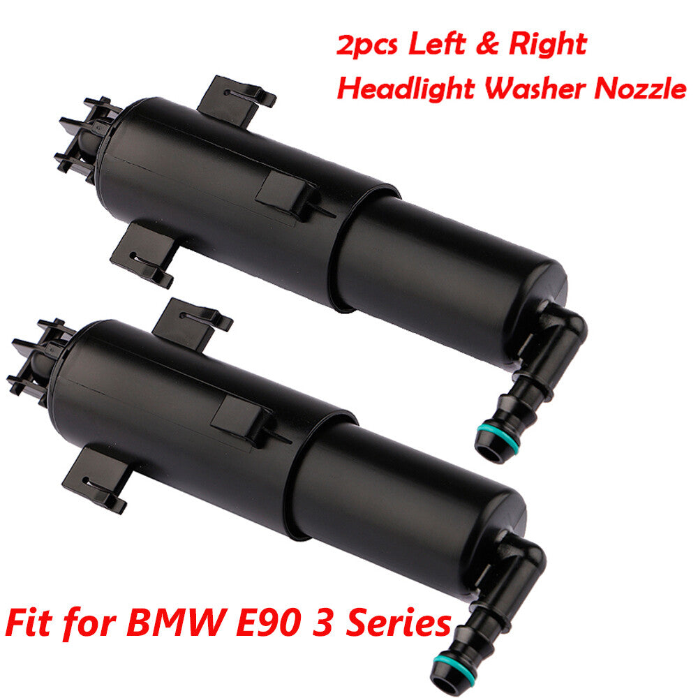A pair of LHRH headlight washer sprayers suitable for BMW E90 E91 E92 E93