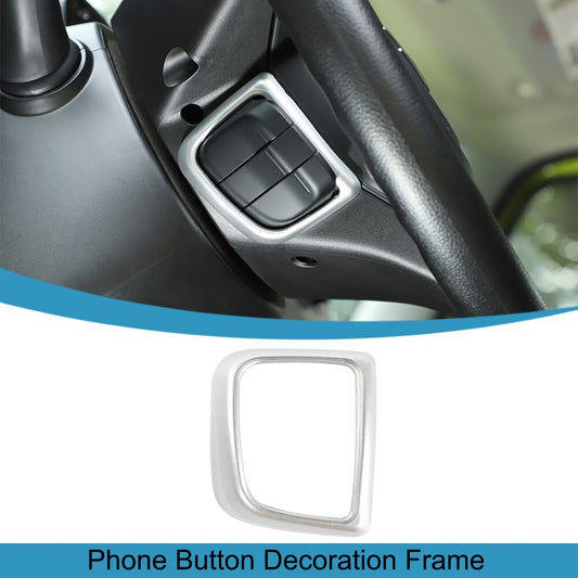 Silver ABS Phone Button Switch Decorative Panel Trim for Suzuki for Jimny 2019-2023