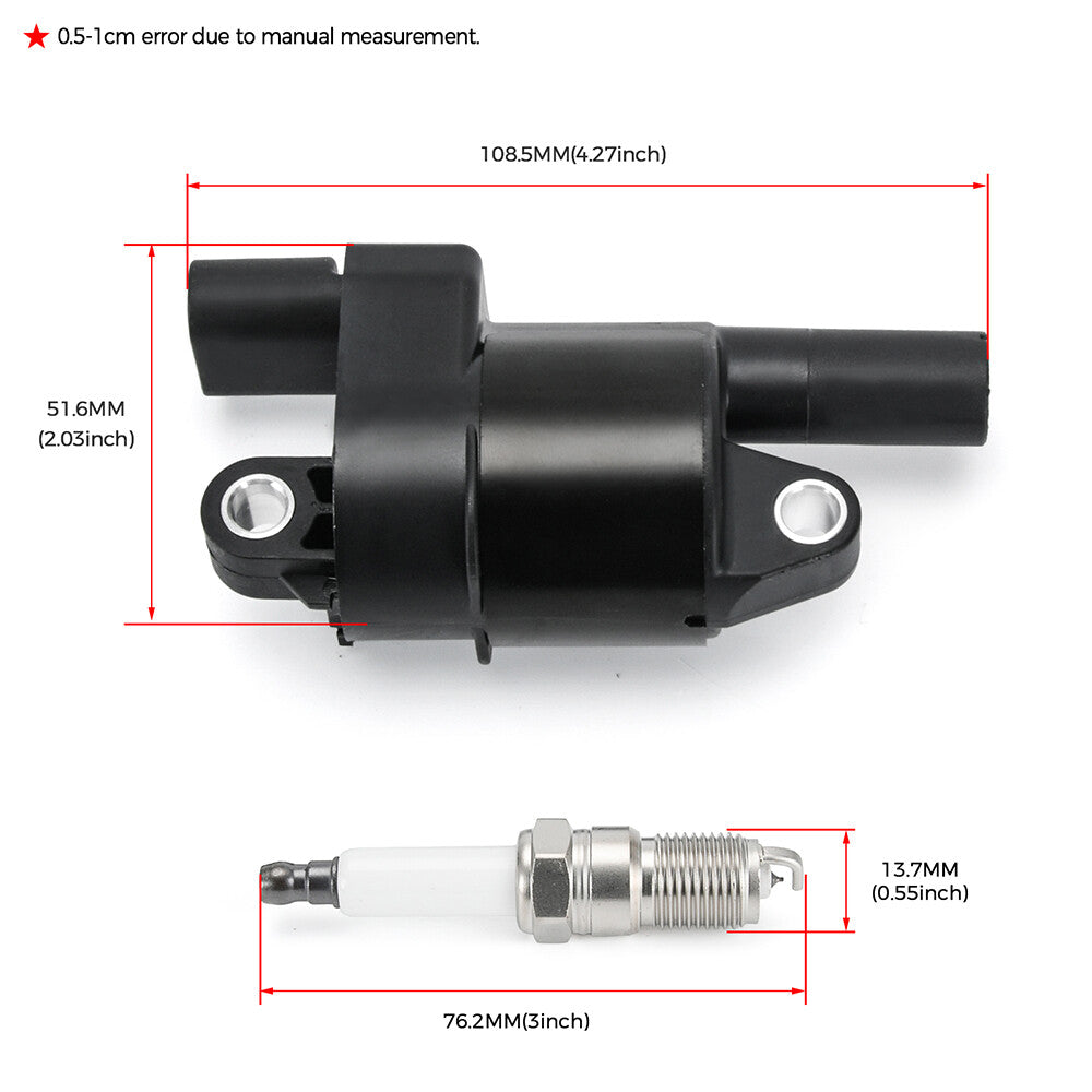 8x Ignition Coil+Iridium Spark Plug+Wireset For 05-15 for Chevy Silverado for GMC for Sierra