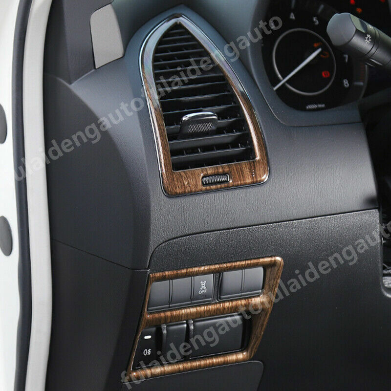 for Nissan Patrol Y62 2017-2019 Inner Wood Grain Side Air Vent Outlet Cover Trim