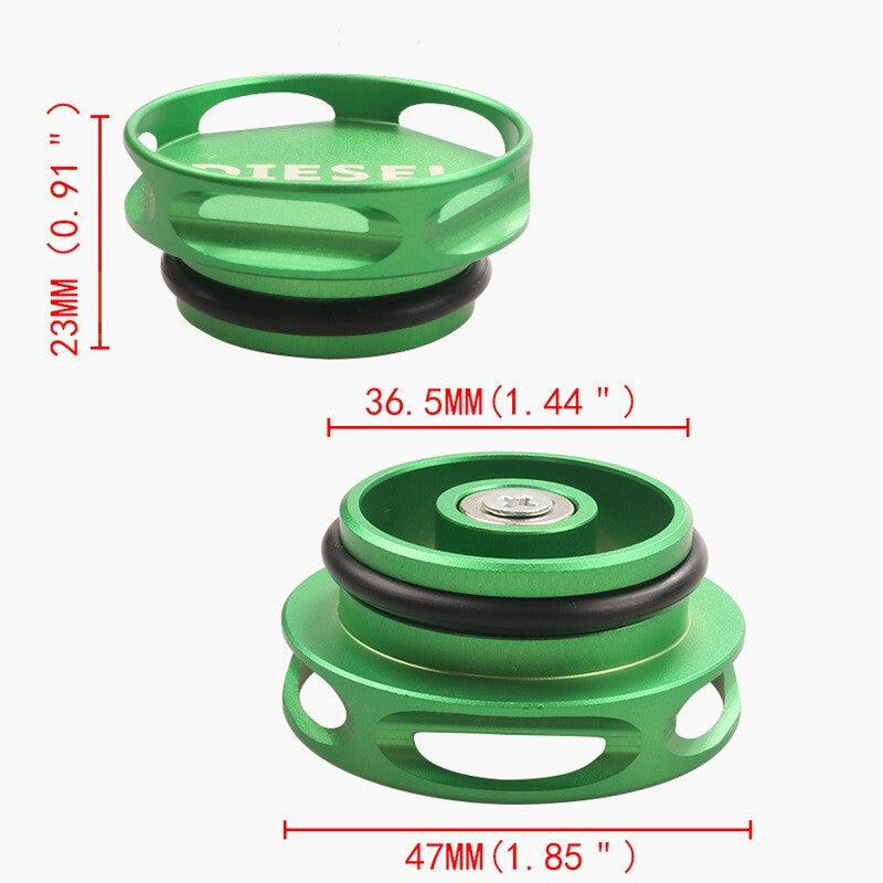 Combination pack of magnetic diesel fuel caps (DEF caps) for Dodge for RAM TRUCK 1500 2500 3500