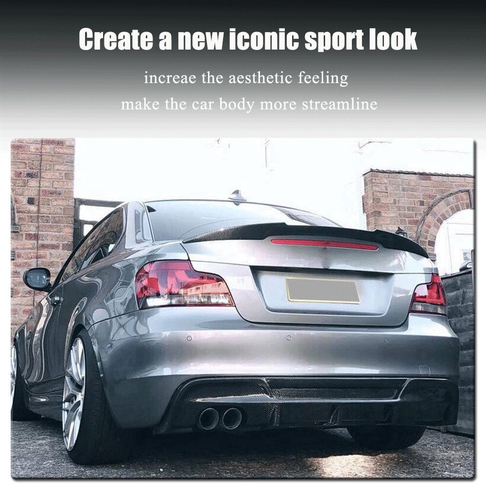Fit for BMW E82 120i 125i 128i 135i M Coupe 07-12 Rear Trunk Spoiler Wing Carbon