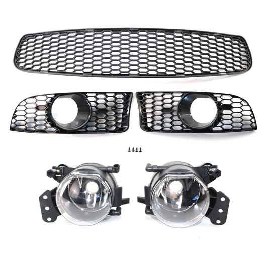 Front bumper fog light grille cover for BMW E90 3 Series 2009 - 2011 M3 style