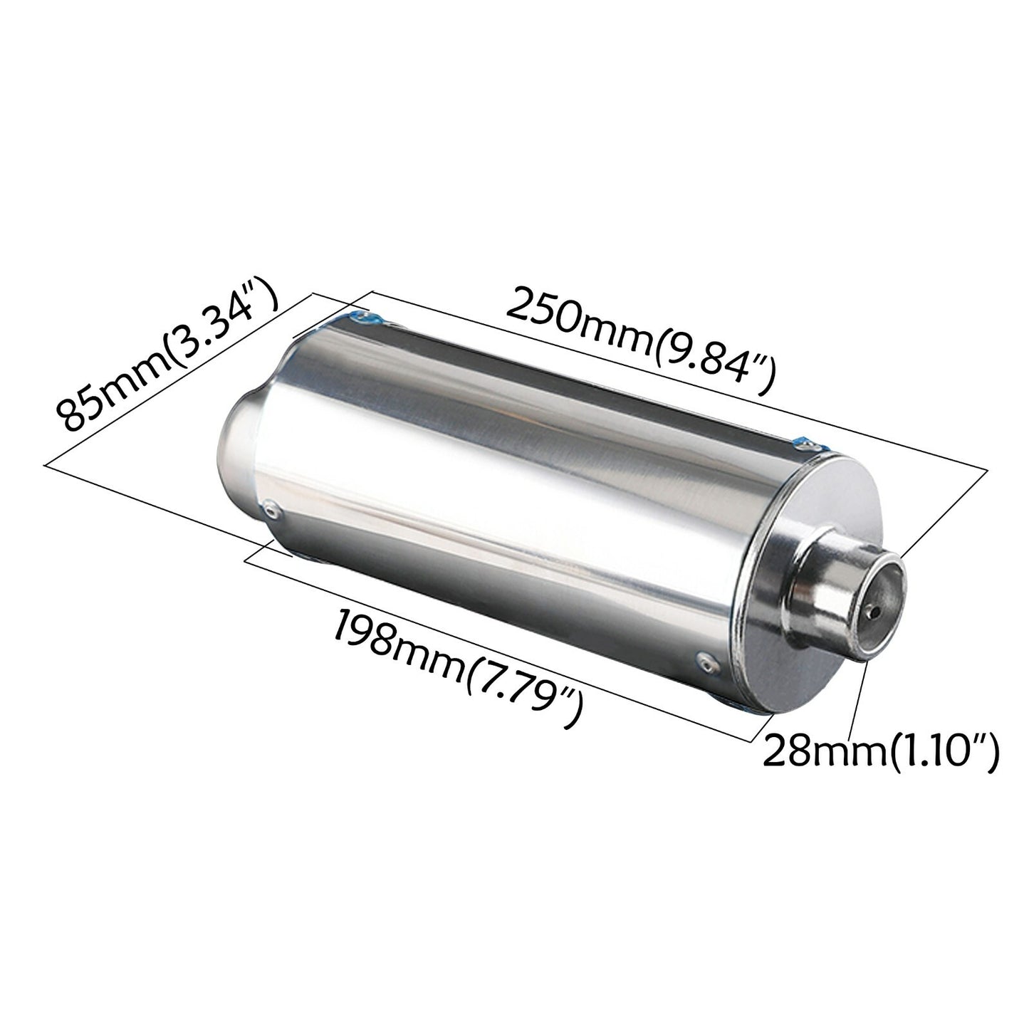 28mm Exhaust Pipe Muffler for CRF50 Atomik 70 110cc 125cc 150 Pit Dirt Bike ATV