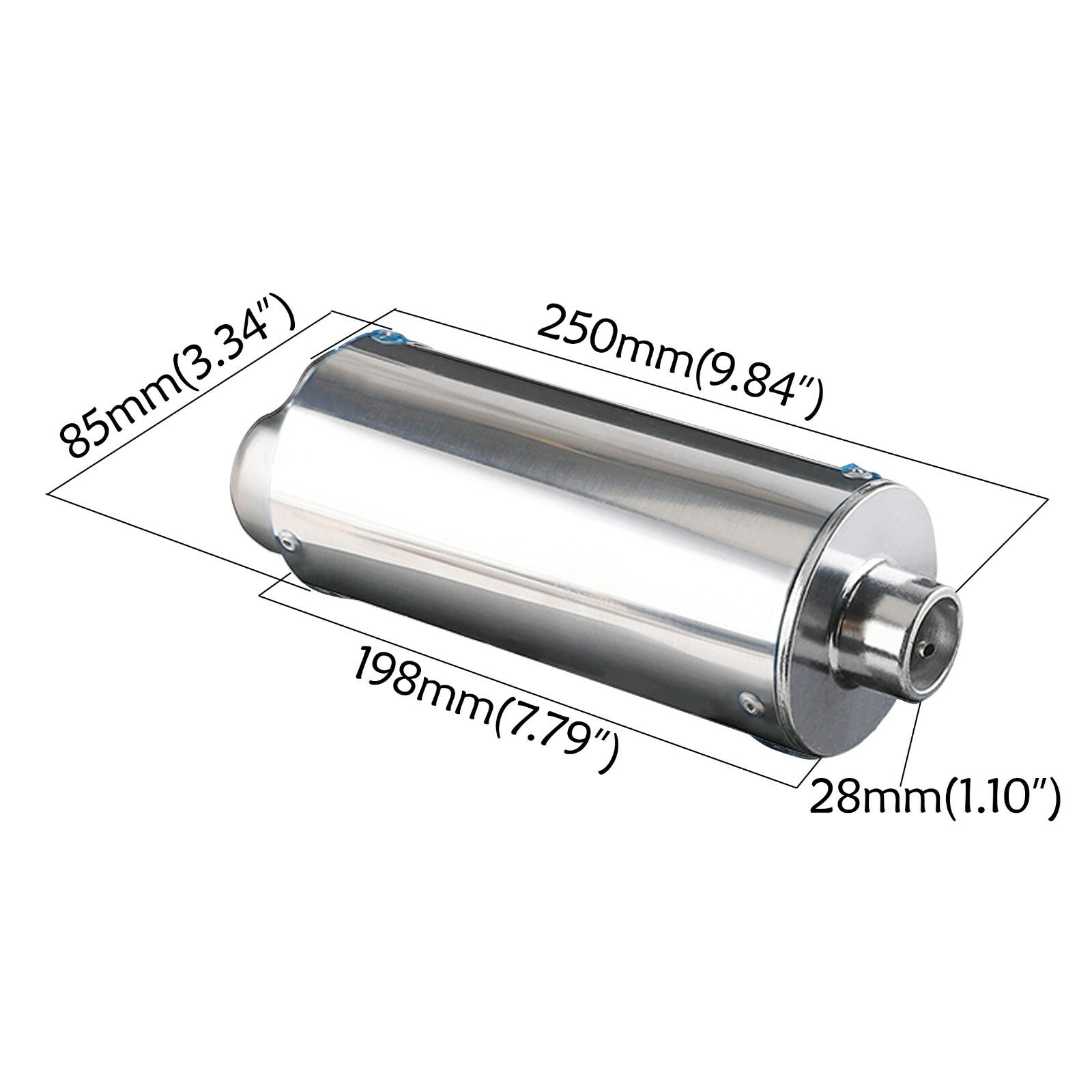 28mm Exhaust Pipe Muffler for CRF50 Atomik 70 110cc 125cc 150 Pit Dirt Bike ATV