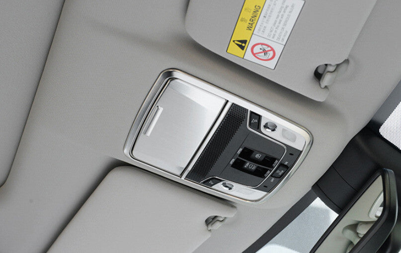 Front Reading Lamp Frame Cover Trim for Honda CRV CR-V 2017-2022 Silver Titanium