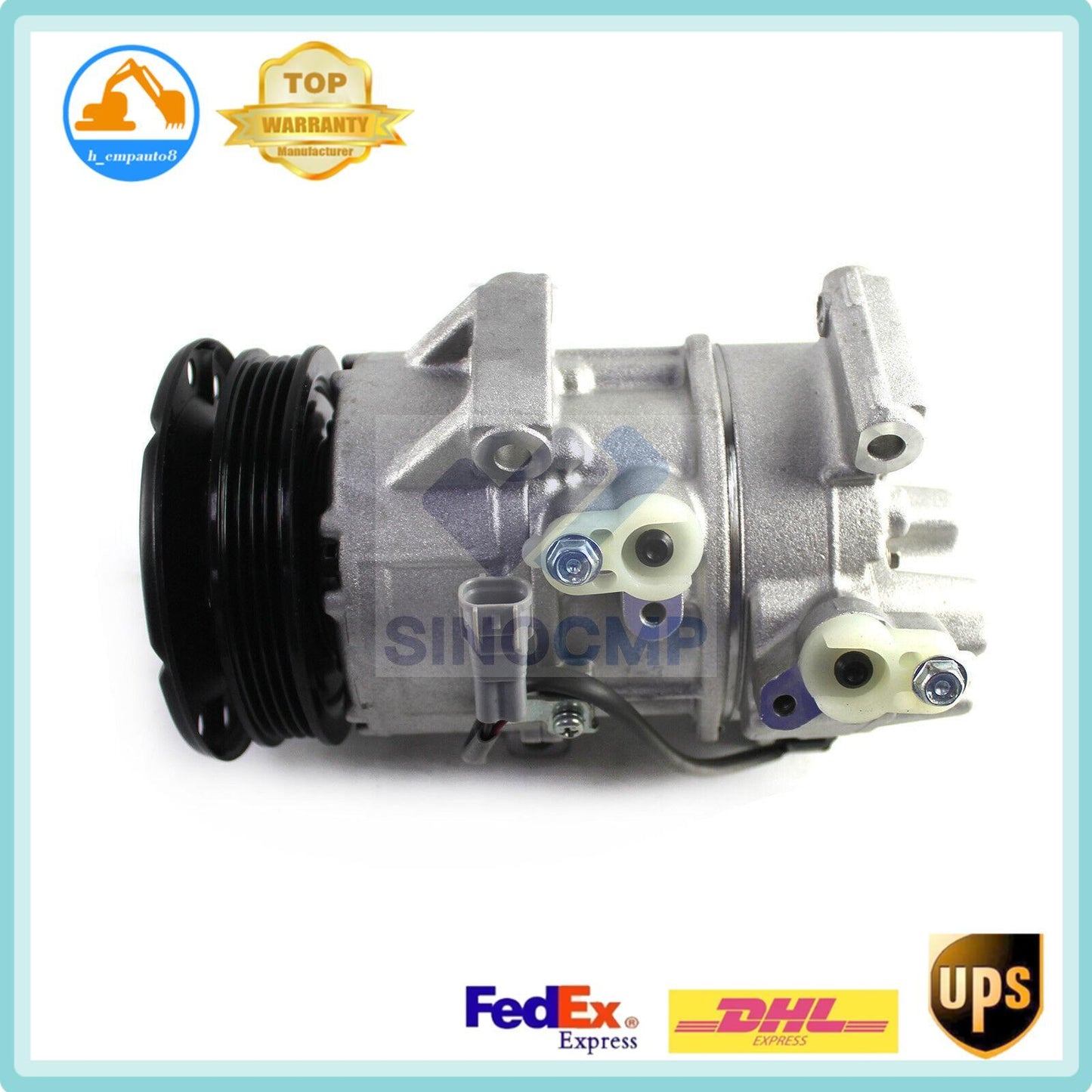 AC Compressor W/Clutch 447260-1178 for Toyota Yaris 1.5L 2007 2008 2009 2010 DHL