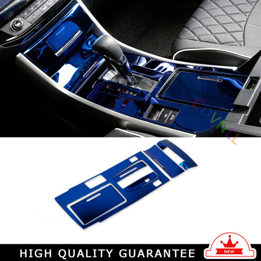 Middle Console Gear Shift Panel Trim for Honda Accord 9th 14-2017 Blue Titanium