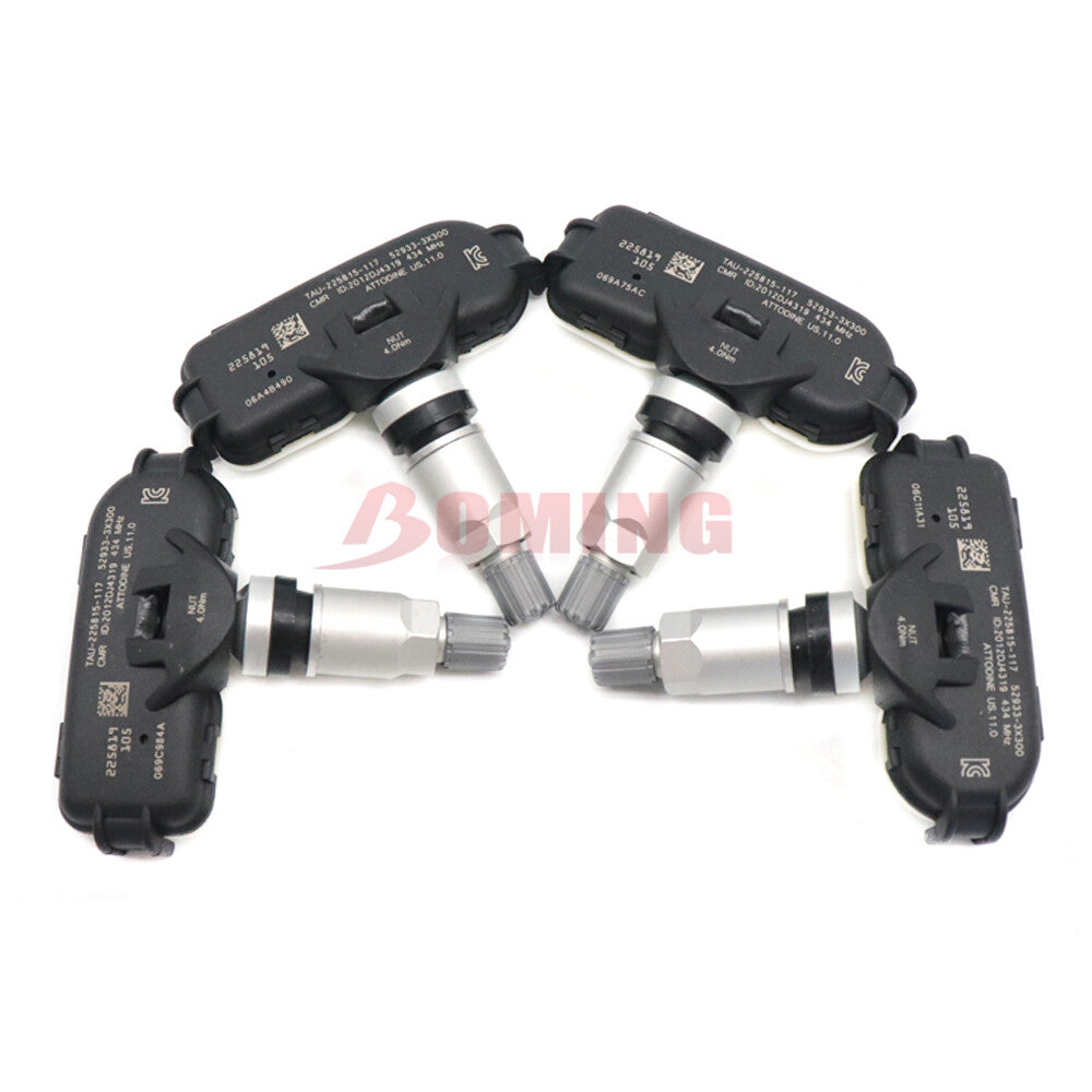 4PCS TPMS Tire Pressure Sensor 434MHz for Hyundai for Elantra HD MD 52933-3X300
