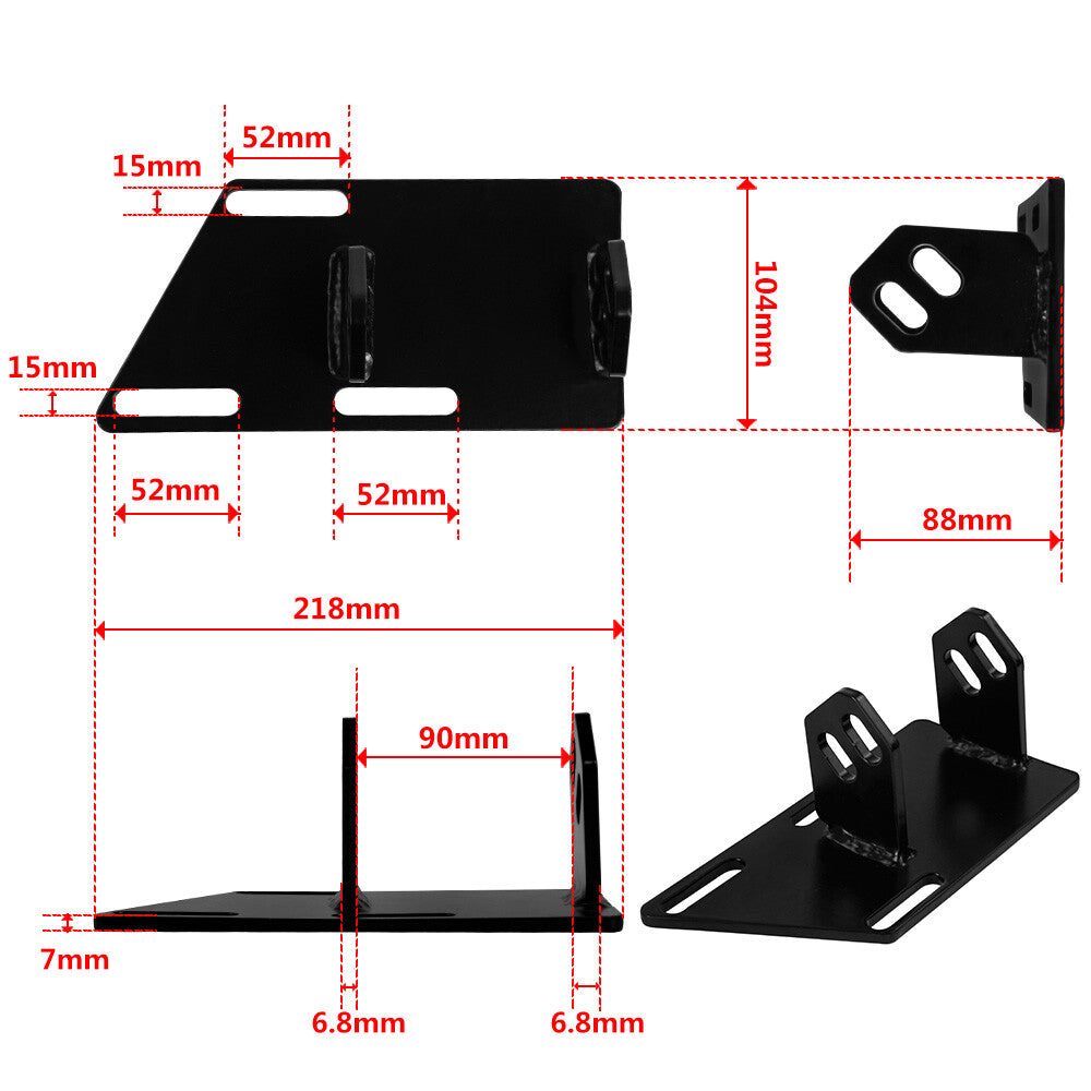 Frame Mounts For 1983-2005 for Chevy for GMC S10 S15 V8 2.8L SBC 350 2WD Motor Mounts