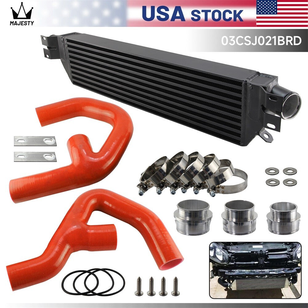 Turbo Intercooler w/ Pipe Kit for VW for Jetta Gti for Golf A3 Mk5 2.0T 2006-2010 Red