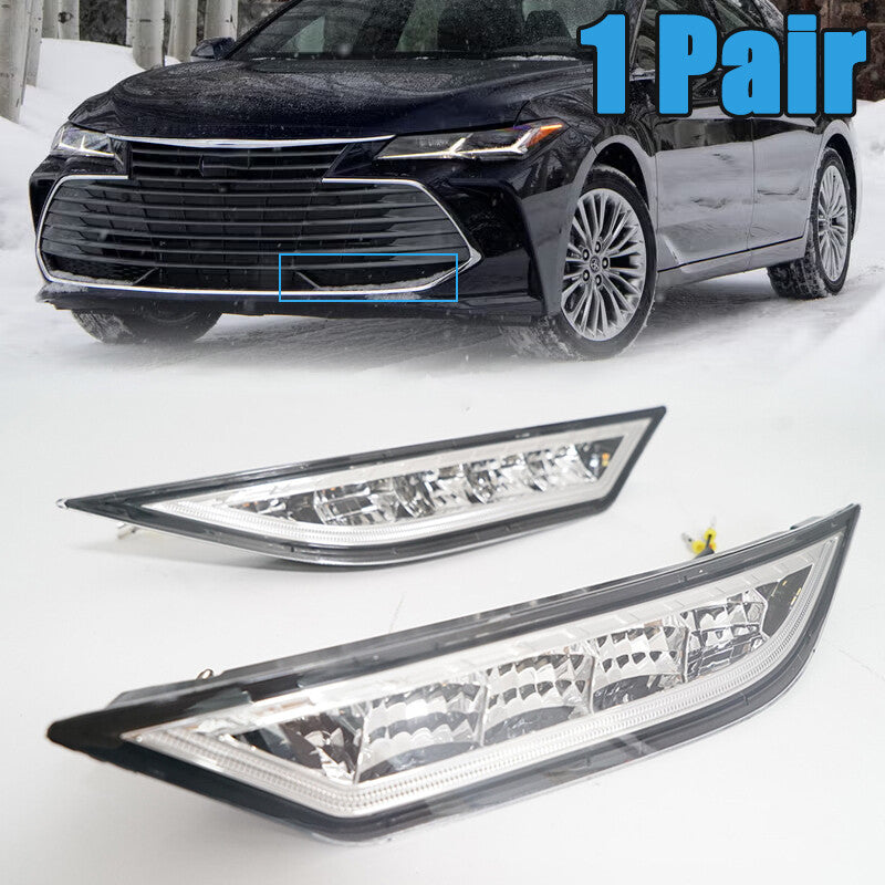 1 Pair LED Daytime Running Light Fog Lamp Foglight for Toyota for Avalon 2019-2022
