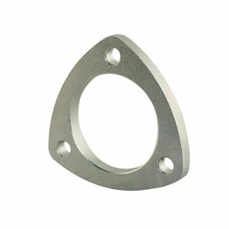 2.5 3 Hole Bolt Exhaust Header Test Pipe Adapter Weldable Flange 2.5 in