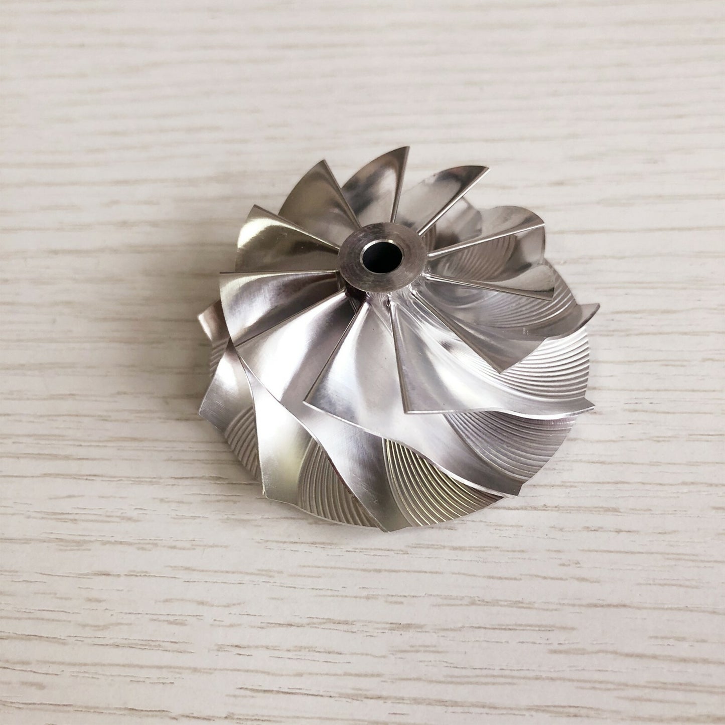 GTA15-25 436132 43.41/56.02mm 11+0 Blade Performance Steel Billet Compressor Wheel